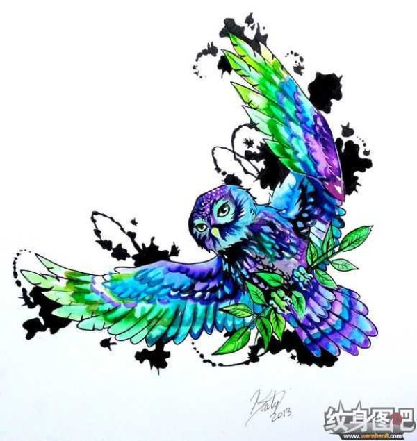 猫头鹰纹身手稿大全 (二) 98P