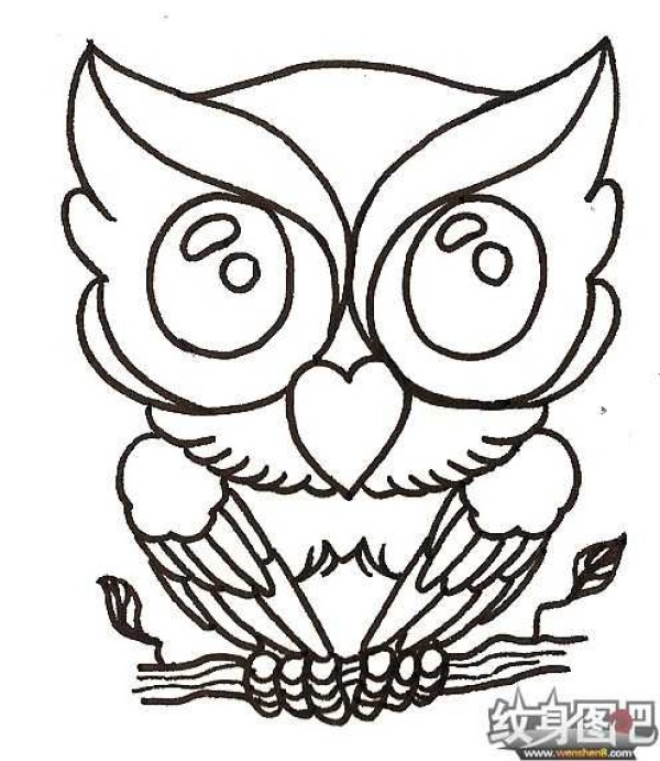 猫头鹰纹身手稿大全 (二) 98P