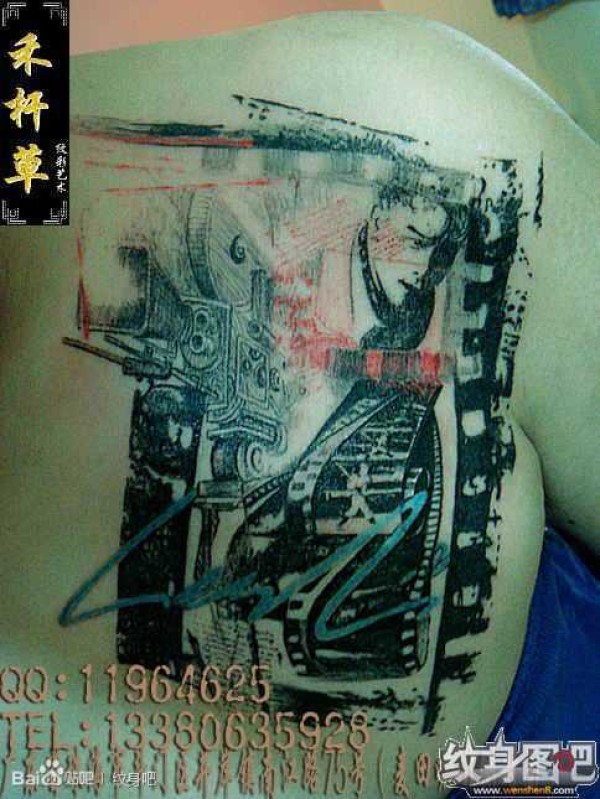 珠海禾杆草纹身一小部分作品