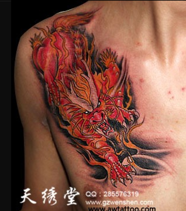 广州天绣堂纹身部分作品欣赏（四）