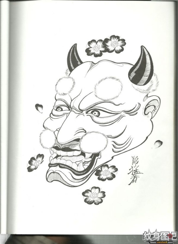 雕猛者般若纹身手稿高清图集