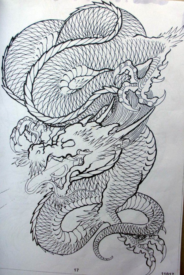 《龙凤呈祥》系列纹身手稿高清大图 72P