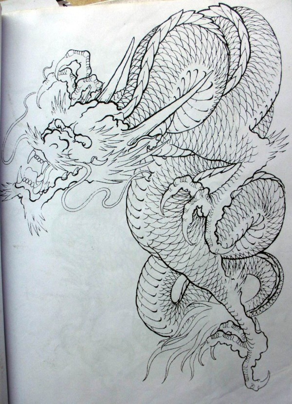 《龙凤呈祥》系列纹身手稿高清大图 72P