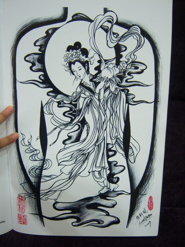 《中国仕女图》纹身手稿高清扫描图 54P