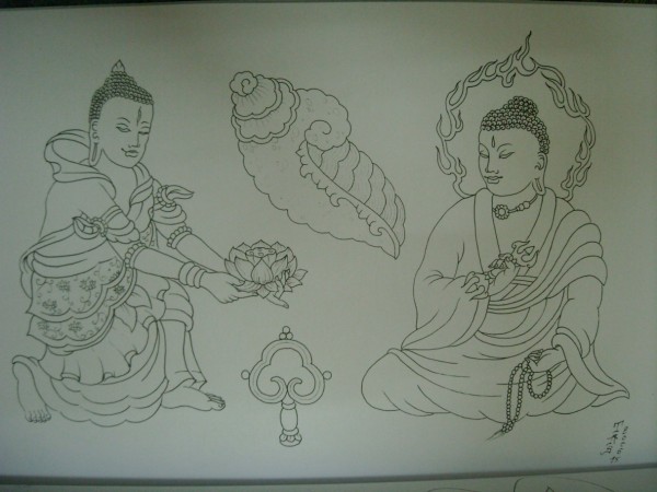 有关西藏的一些纹身手稿（一）