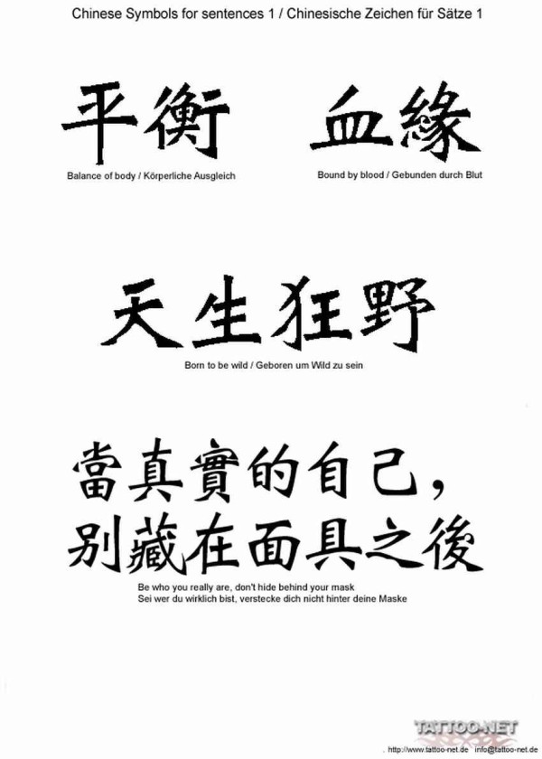 Asian Signs Tattoo 不懂汉字的老外就是被这些忽悠的