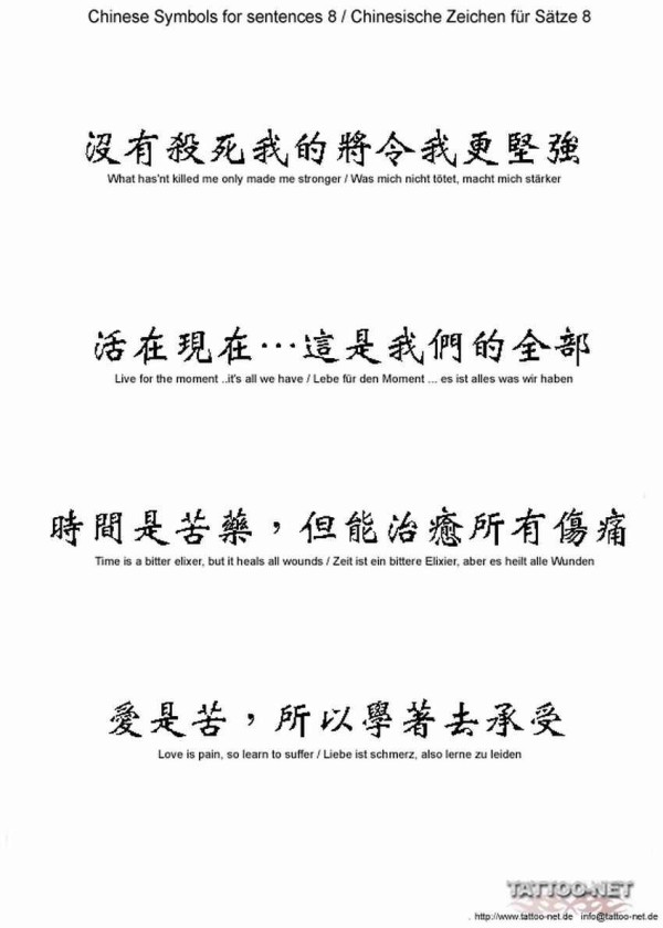 Asian Signs Tattoo 不懂汉字的老外就是被这些忽悠的
