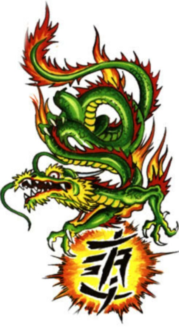 Dragons tattoo 西方龙纹身手稿