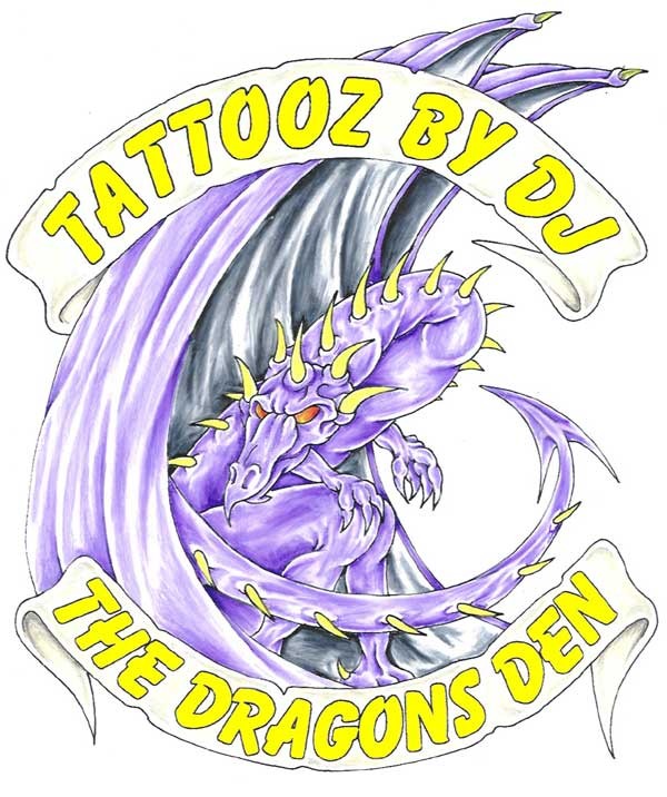 Dragons tattoo 西方龙纹身手稿