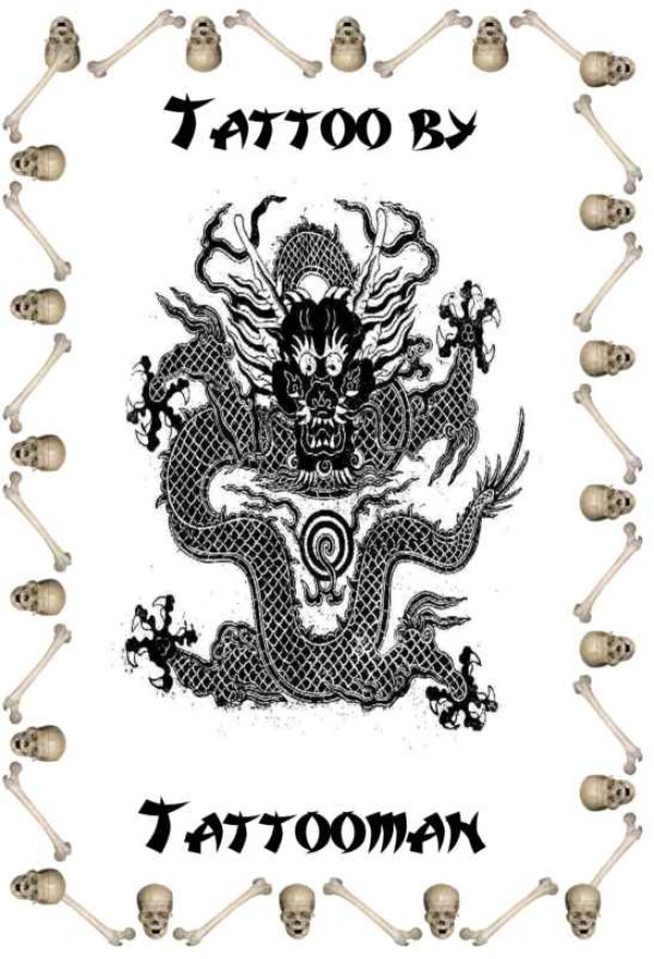 Dragons tattoo 西方龙纹身手稿