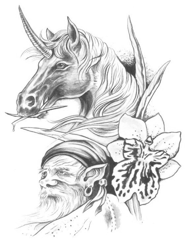 Fantasy tattoo 幻想系列纹身手稿