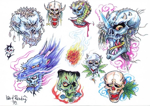 Flash tattoo 欧美高清纹身手稿展（三）