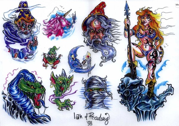 Flash tattoo 欧美高清纹身手稿展（三）
