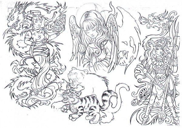 Flash tattoo 欧美高清纹身手稿展（八）