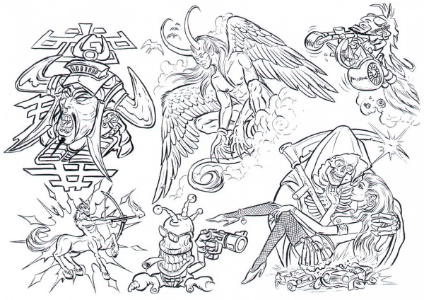 Flash tattoo 欧美高清纹身手稿展（八）