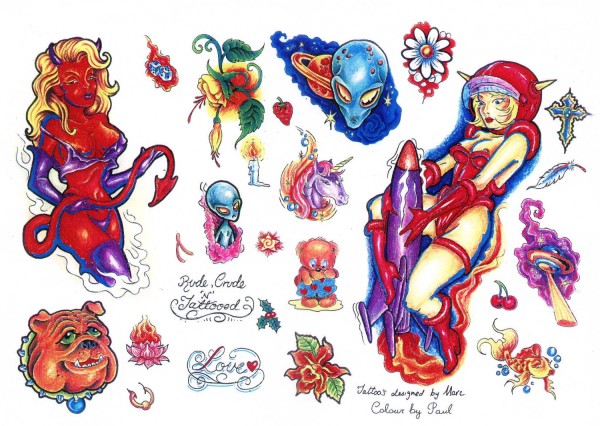 Flash tattoo 欧美高清纹身手稿展（八）