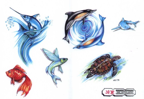 Flash tattoo 欧美高清纹身手稿展（八）