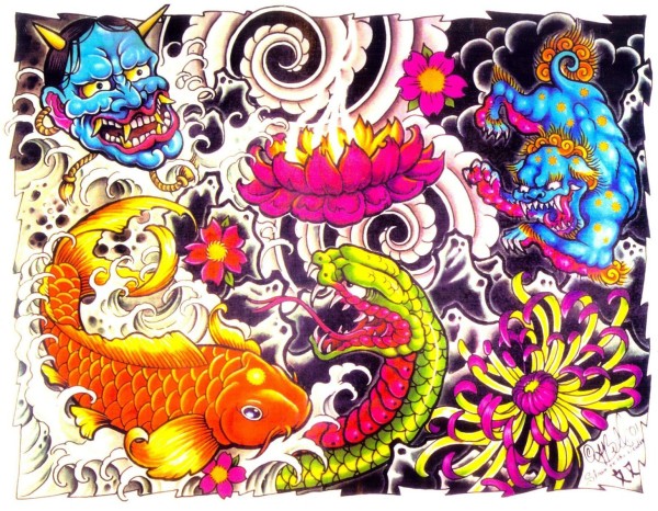 Flash tattoo 欧美高清纹身手稿展（八）