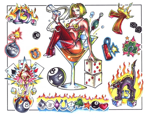 Flash tattoo 欧美高清纹身手稿展（二十一）