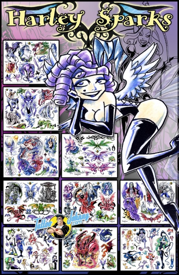《欧美纹身手稿大全》高清扫描版 Flash tattoo （三）