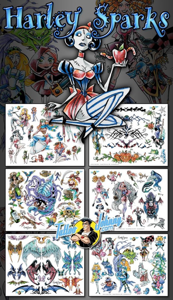 《欧美纹身手稿大全》高清扫描版 Flash tattoo （三）