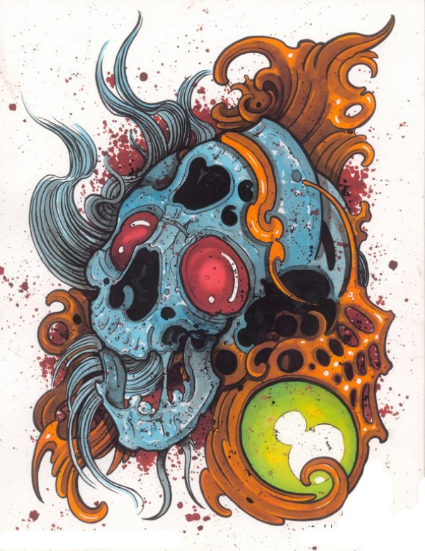 《欧美纹身手稿大全》高清扫描版 Flash tattoo （三）