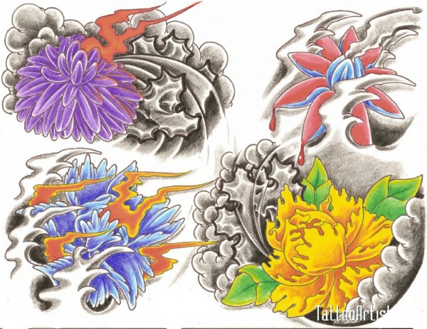 《欧美纹身手稿大全》高清扫描版 Flash tattoo （三）