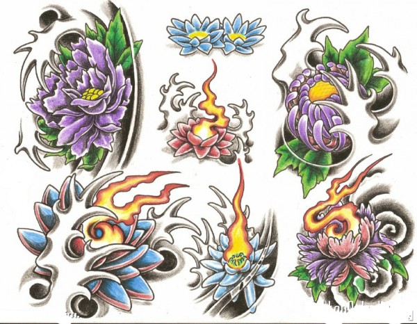 《欧美纹身手稿大全》高清扫描版 Flash tattoo （三）