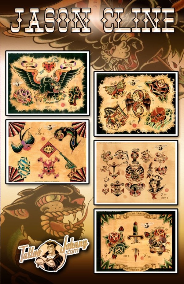 《欧美纹身手稿大全》高清扫描版 Flash tattoo （三）