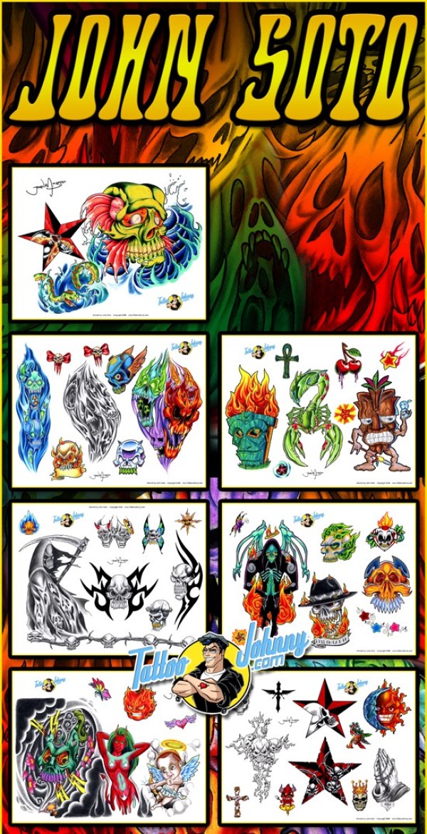 《欧美纹身手稿大全》高清扫描版 Flash tattoo （三）