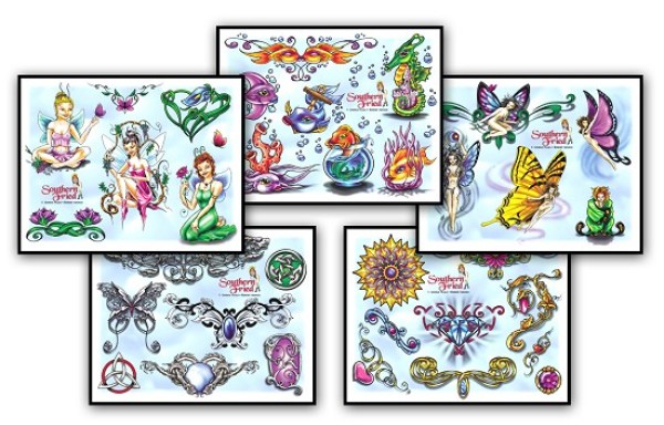 《欧美纹身手稿大全》高清扫描版 Flash tattoo （四）