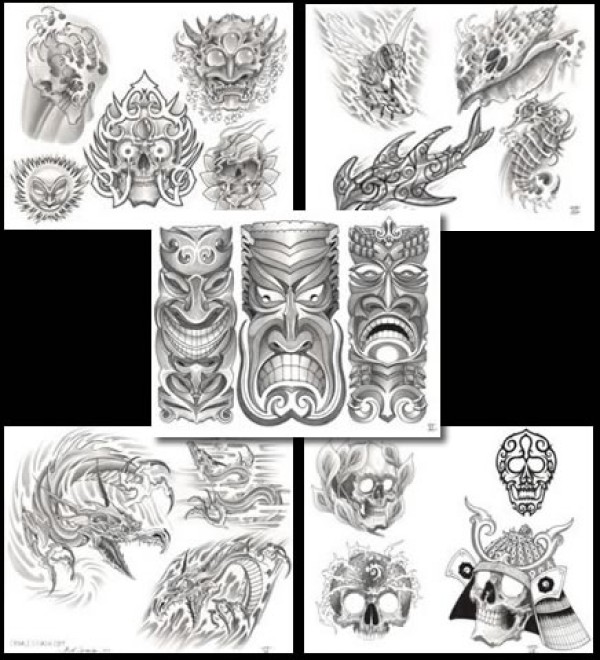 《欧美纹身手稿大全》高清扫描版 Flash tattoo （四）