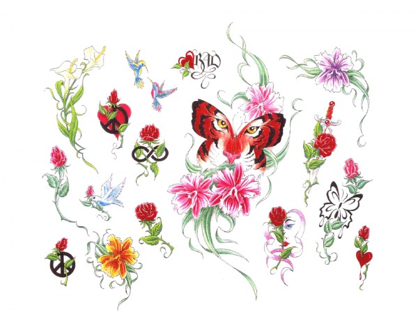 《欧美纹身手稿大全》高清扫描版Tattoo Designs（二十三）