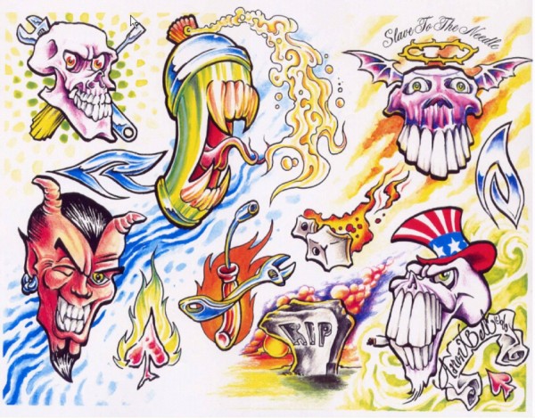 《欧美纹身手稿大全》高清扫描版Tattoo Designs（三十一）