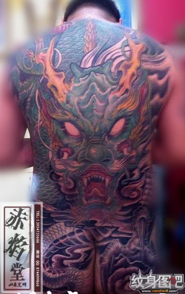 满背纹身 大型纹身