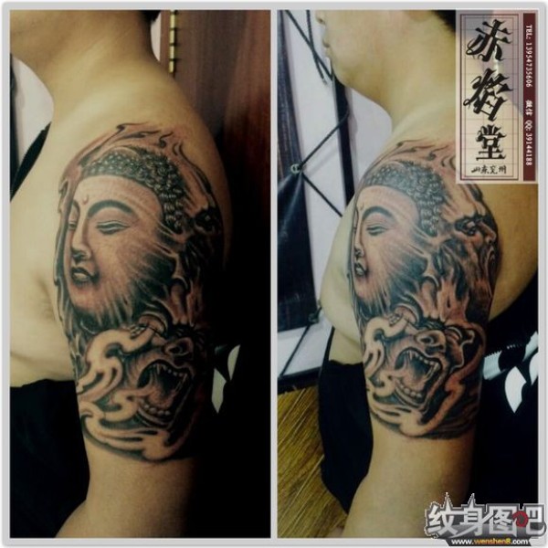 济南纹身 天桥区纹身 大臂纹身 赤焰堂纹身