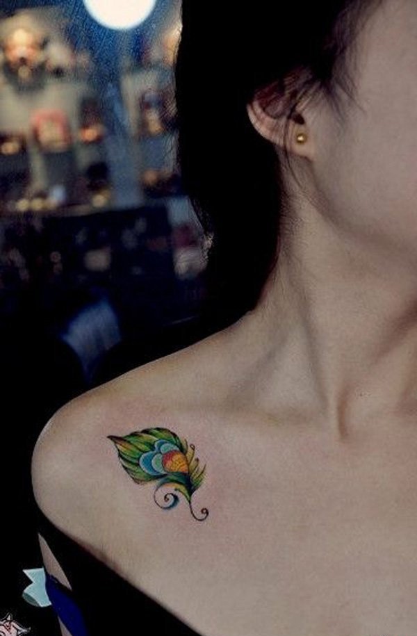 多款女生可爱的锁骨纹身图案女
