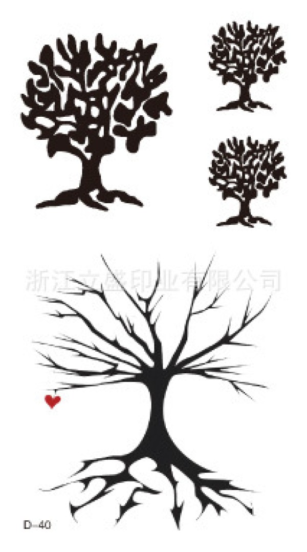 小树刺青手稿