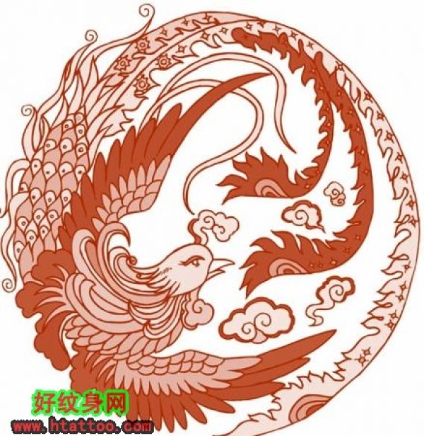 传统凤凰手稿