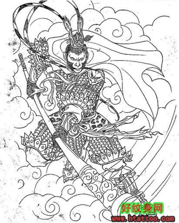 简画齐天大圣手稿