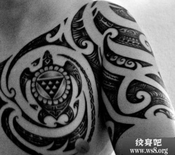 海龟毛利人图腾图案
