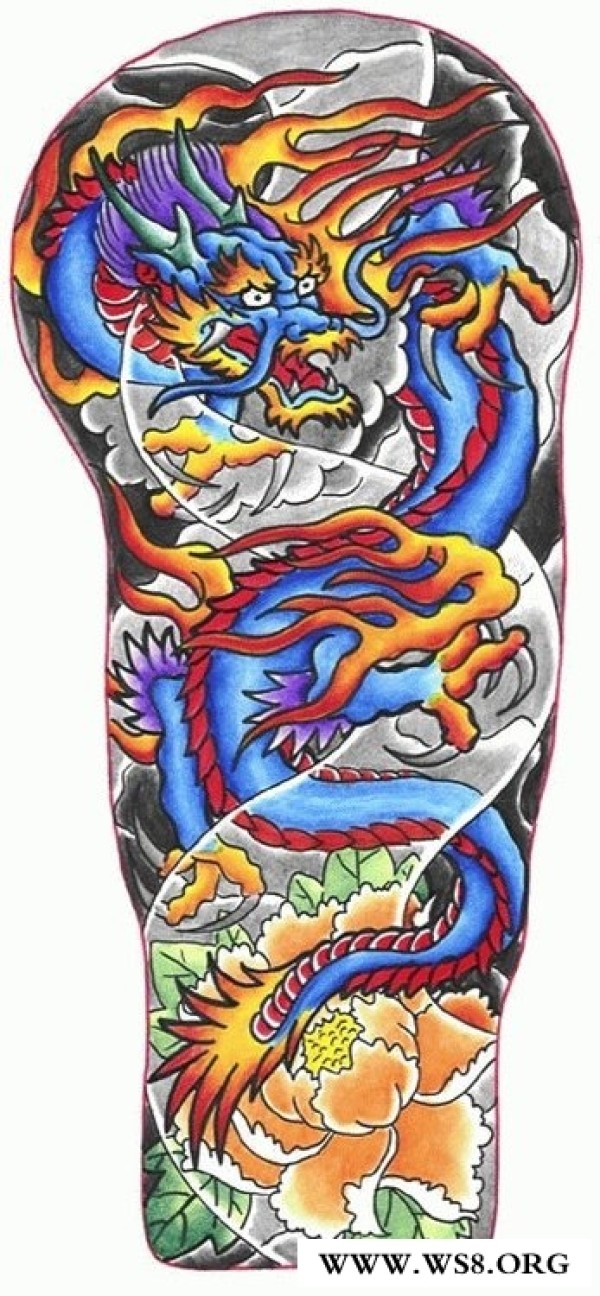 珍贵的龙花臂手稿