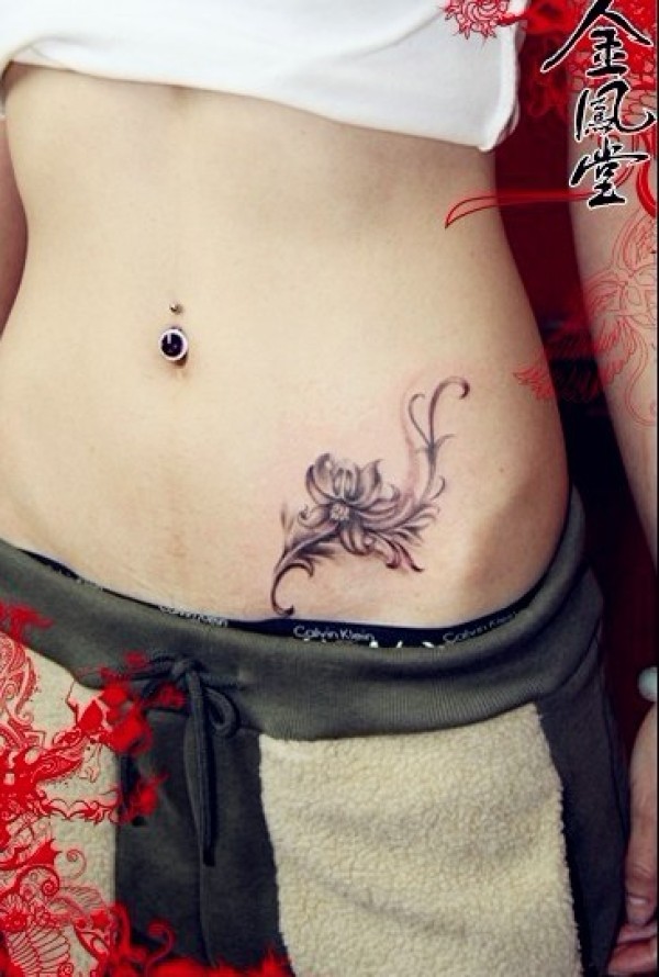 立体纹身花