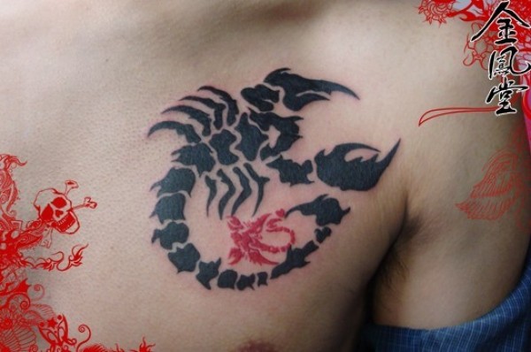 图腾蝎子纹身