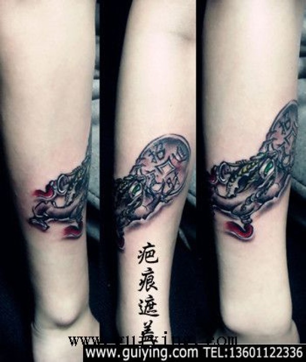 金蝉纹身图案