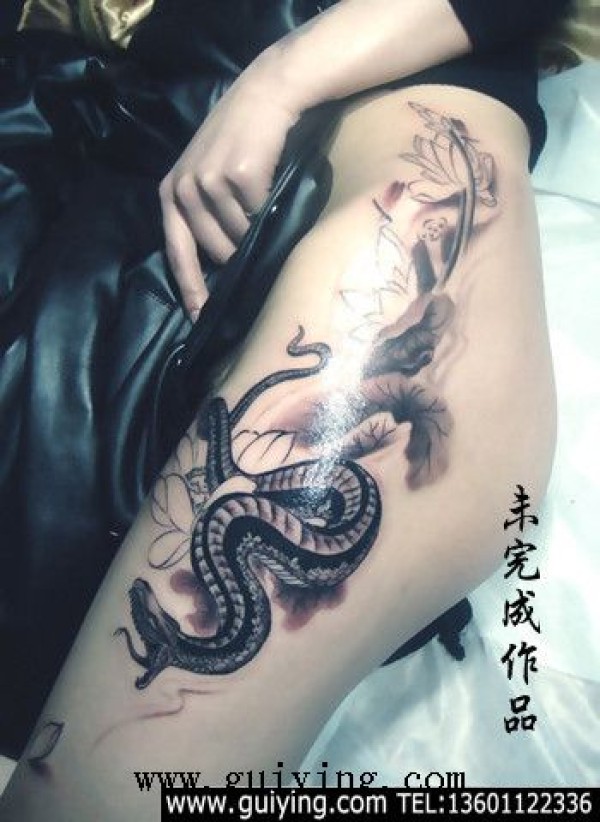 蛇纹身图案