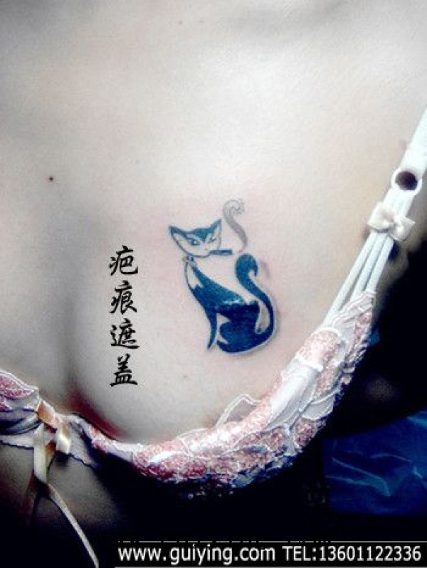小猫纹身图案