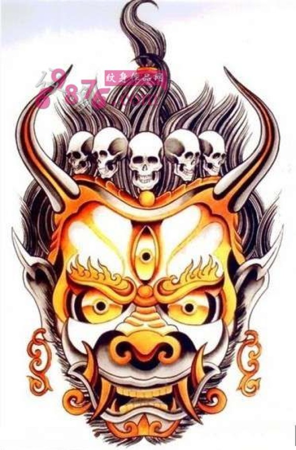 地狱守护神兽纹身手稿