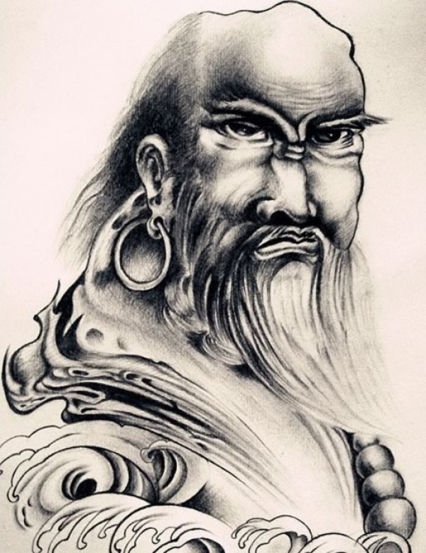 师徒四兄弟之沙僧纹身手稿