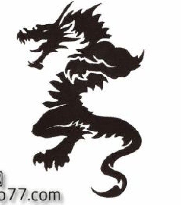 一款图腾纹身手稿图腾龙纹身手稿